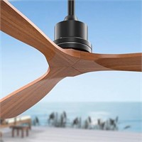 Obabala 60-Inch Ceiling Fan no Light, Walnut Ceili