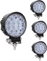 42W Led Round Light, 4.5Inch Led Light Pods, Flood