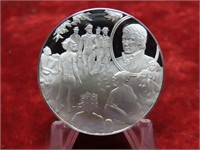 Franklin mint BU Sterling silver Explorer medal.