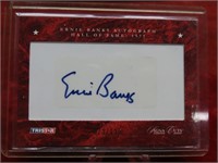 Authenticated Tristar Ernie Banks autograph.