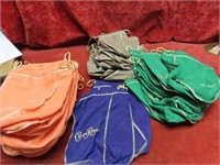 (44)Crown Royal cloth bags.
