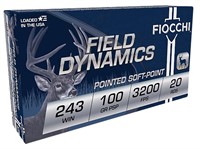 Fiocchi 243SPD Field Dynamics  243 Win 100 gr Poin