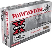 Winchester Ammo X2432 Super X  243 Win 100 gr 2960