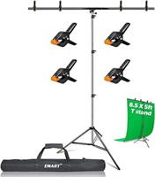 EMART 8.5 x 5ft T-Shape Portable Backdrop Stand, B