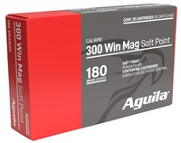 Aguila 82044AG   300 Win Mag 180 gr Soft Point Int