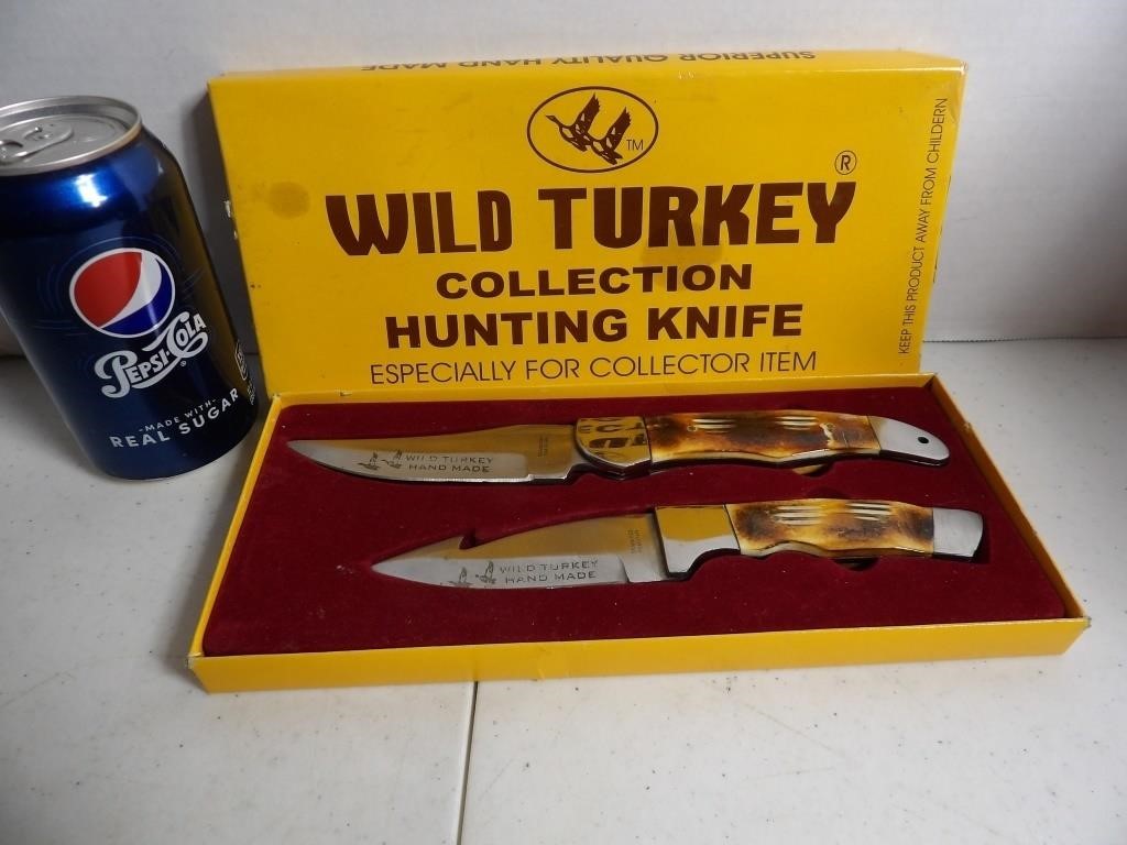 WILD TURKEY HUNTING KNIFE SET IN BOX