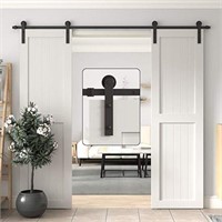 SEALED - WINSOON 8FT Double Barn Door Hardware Kit