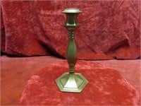 Old heavy brass candlestick.