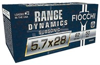 Fiocchi 57SUB62 Range Dynamics Subsonic 5.7x28mm 6