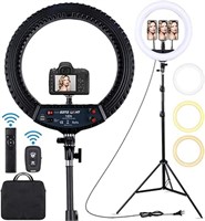 18 inch LED Ring Light with Tripod Stand Dimmable