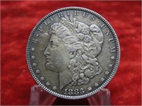 1883 Morgan Silver $1 Dollar US coin.