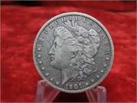 1901 O Morgan Silver $1 Dollar US coin.