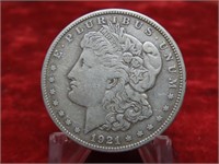 1921S- Morgan Silver $1 Dollar US coin.