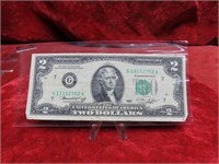 1976-Chicago $2 Bicentennial banknote.