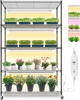 Plant Shelf with Grow Lights, 5 Tier Large Tall Pl