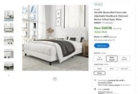 E6723  Amolife Queen Bed Frame White
