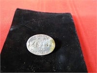 1945 Indiana Chauffer's badge.