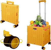 SEALED - Foldable Utility Cart, Wheeled Rolling St