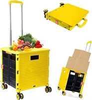 Foldable Utility Cart Folding Portable Rolling Cra