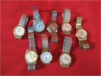 (8)Assorted wristwatches.