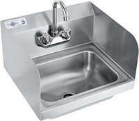 Stainless Steel Sink Commercial Wall Mount Hand Wa