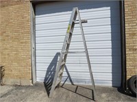 8' aluminum folding ladder.