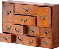 12 Drawers Library Card Catalog Cabinet,with Metal