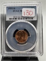 1944-D MS66RD GRADED PCGS WHEAT PENNY CENT