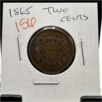 1865 2 CENT PIECE