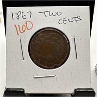 1867 2 CENT PIECE