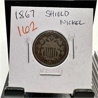 1867 SHIELD NICKEL