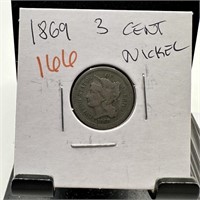 1869 3 CENT NICKEL