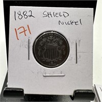 1882 SHIELD NICKEL