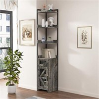LDTTCUK Corner Cabinet, 7-Tier Corner Shelf with D