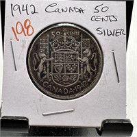 1942 CANADA 50 CENTS SILVER