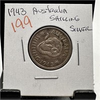 1943 AUSTRALIA SHILLING SILVER