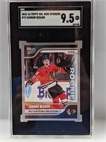 2023-24 Topps NHL Now Stickers Bedard RC SGC 9.5