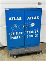 Vintage Atlas steal 2 door service cabinet