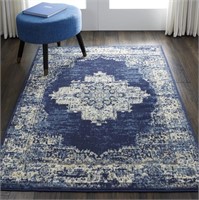 FM9532 Navy Blue 53 x 73 Area-Rug