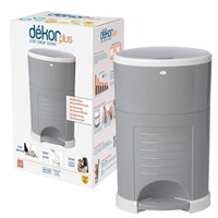 B239 Dekor Plus Hands-Free Diaper Pail - Gray