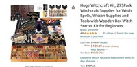 B283 Huge Witchcraft Kit  275Pack Witchcraft Suppl
