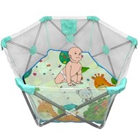 Fm7412 Portable Mesh Playard Lightweight Play Pen