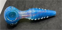 Glass pipe light blue with hints of purple