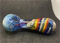 Glass pipe  red yellow green blue and white