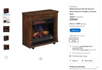 G514  ChimneyFree Rolling Mantel 3D Infrared