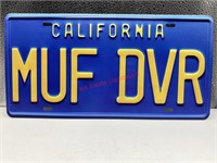 California muf dvr Tin sign (livingroom)