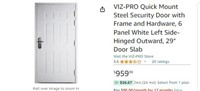 C6262 VIZ-PRO Quick Mount Steel Security Door 29