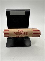 QTY 1 ROLL 50 UNSEARCHED WHEAT PENNIES CENTS