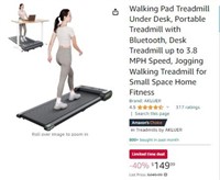 B9862 Walking Pad Treadmill Under Desk Portable