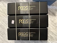 3PC PCGS GRADED COIN BOXES
